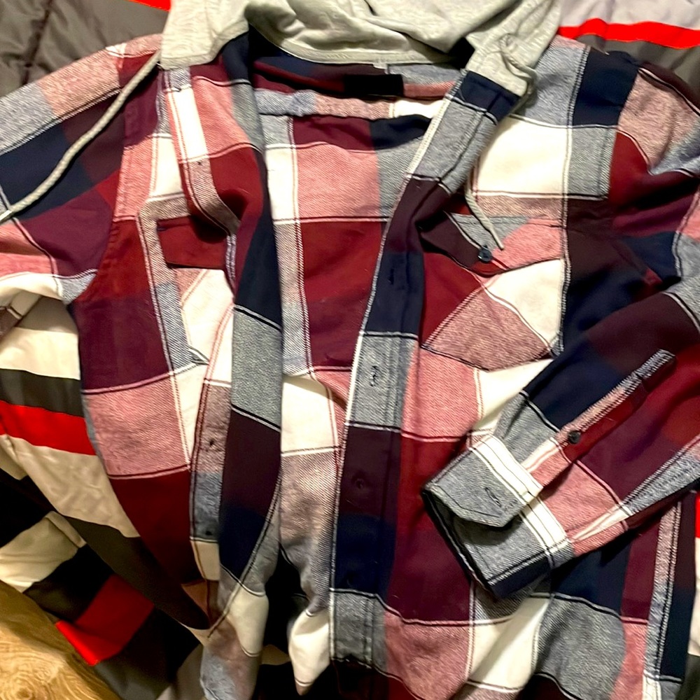 Rsq hoody flannel type